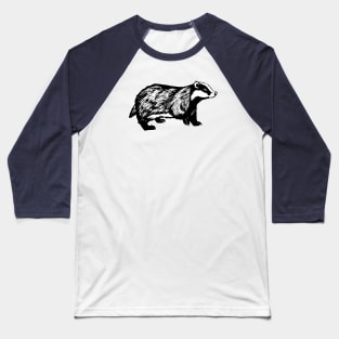 Badger Sketch Baseball T-Shirt